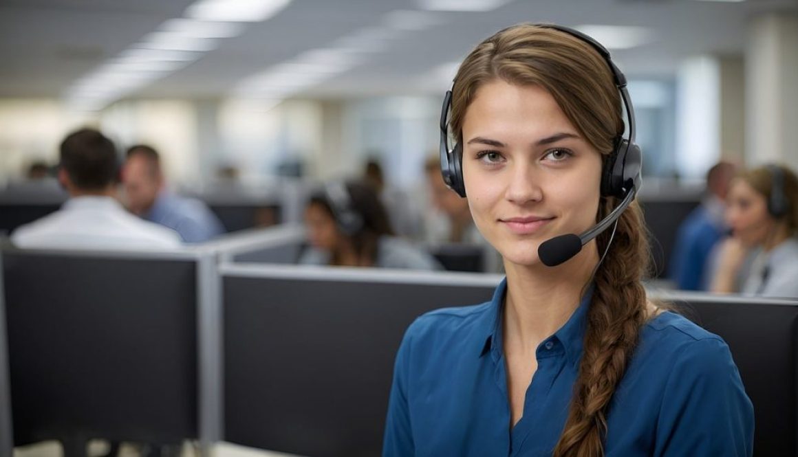 call center headset woman service 8643475